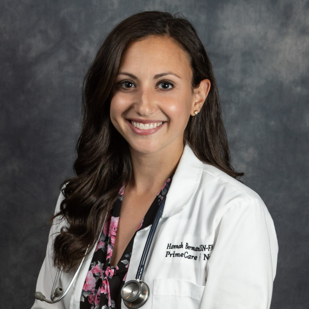 Hannah Berman FNP PrimeCare Urgent Care