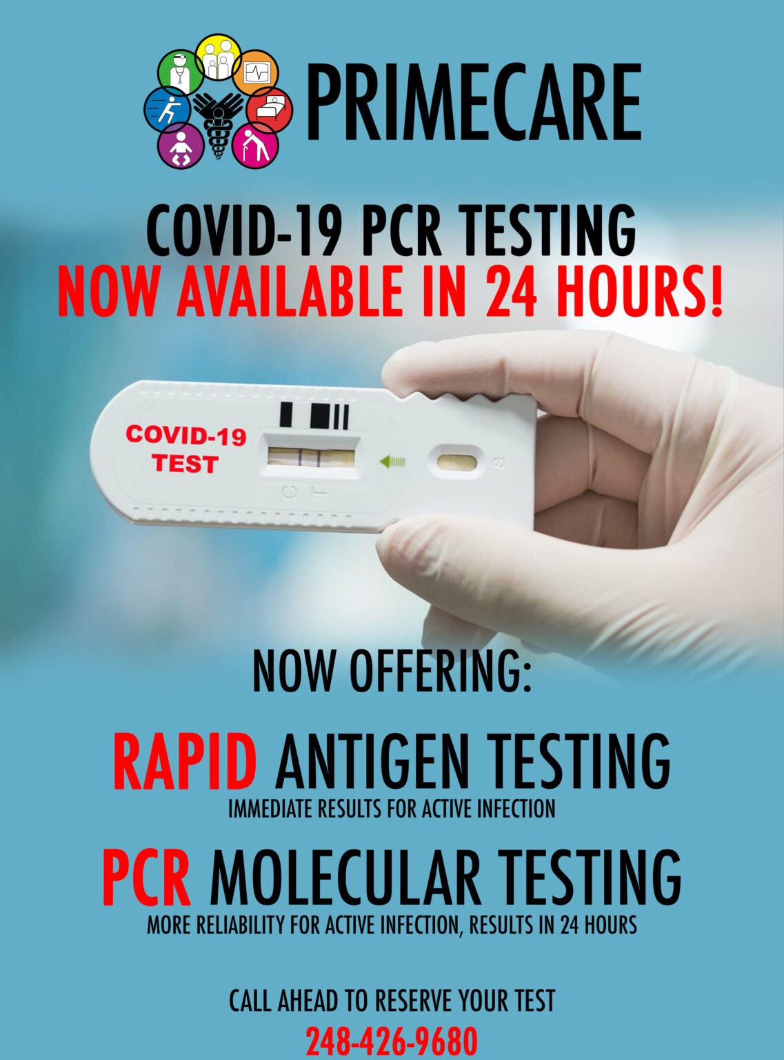 COVID Testing in Novi PrimeCare Urgent Care